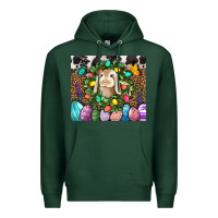 Sports Green Easter Bunny Tumbler Premium Hoodie - BundleAndBundleShop