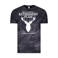Cloud Black Hunting Retirement Plan Funny Elk Deer Retired Hunter Gift Vintage Tee - longCreatives