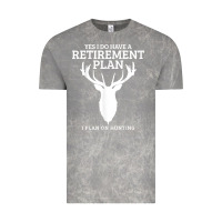 Cloud Rock Hunting Retirement Plan Funny Elk Deer Retired Hunter Gift Vintage Tee - longCreatives