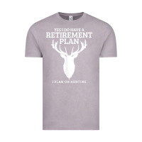 Vintage Zinc Hunting Retirement Plan Funny Elk Deer Retired Hunter Gift Vintage Tee - longCreatives