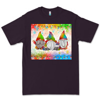 Plum christmas lights gnome Premium Tee - MaliasSmallBusiness