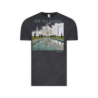Vintage Black india agra taj mahal mausoleum travel tourist Vintage Tee - longCreatives