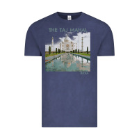 Vintage Denim india agra taj mahal mausoleum travel tourist Vintage Tee - longCreatives