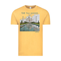 Vintage Mustard india agra taj mahal mausoleum travel tourist Vintage Tee - longCreatives