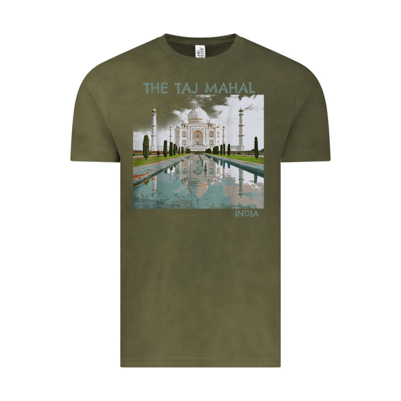India Agra Taj Mahal Mausoleum Travel Tourist Vintage Tee by longCreatives | Teevron