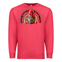 Cardinal festive gnome with gifts Premium Sweatshirt - CowhideDigitalArt