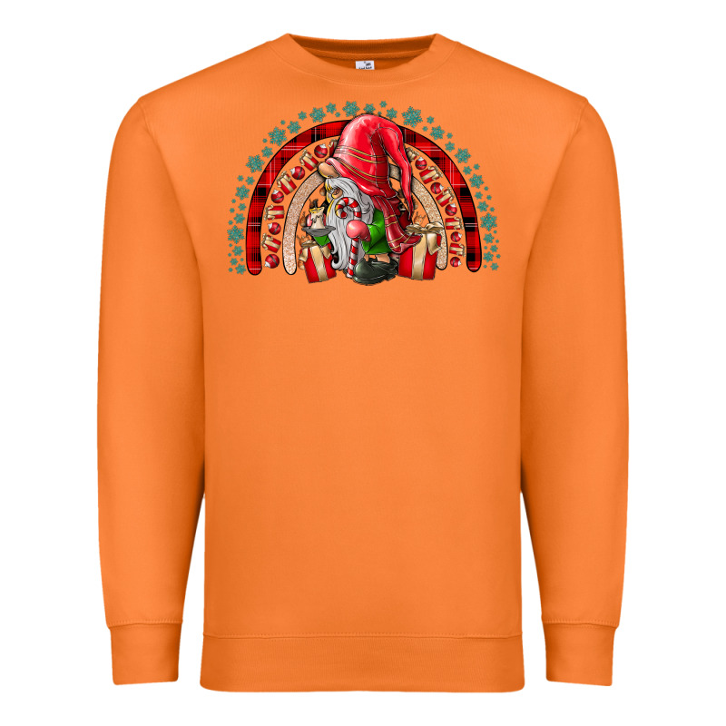 Festive Gnome With Gifts Premium Sweatshirt by CowhideDigitalArt | Teevron