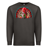 Smoke festive gnome with gifts Premium Sweatshirt - CowhideDigitalArt