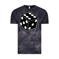Cloud Black black gaming dice halloween costume cool quirky funny Vintage Tee - longCreatives