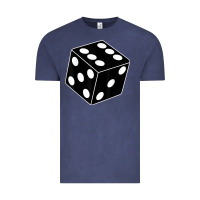 Vintage Denim black gaming dice halloween costume cool quirky funny Vintage Tee - longCreatives