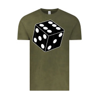 Vintage Olive black gaming dice halloween costume cool quirky funny Vintage Tee - longCreatives