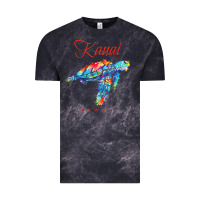 Cloud Black kauai hawaii watercolor sea turtle souvenir Vintage Tee - longCreatives