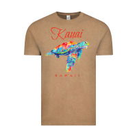 Vintage Coffee kauai hawaii watercolor sea turtle souvenir Vintage Tee - longCreatives