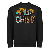 Black wild child Heavyweight Sweatshirt - OliviaCreatesArt
