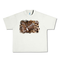 Pistachio Football background leopard Urban Heavy Tee - NancyCooperArtShop