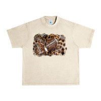 Sandshell Football background leopard Urban Heavy Tee - NancyCooperArtShop