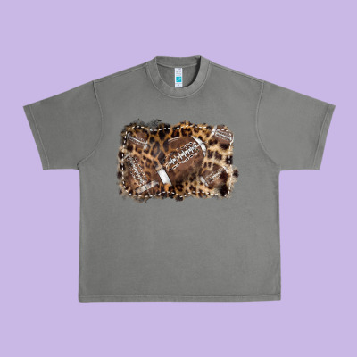 Football Background Leopard Urban Heavy Tee Designed By Nancycooperartshop