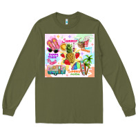 Army Green summer beach Long Sleeve Tee - TumblerDesignByShophia