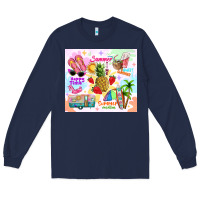 Navy summer beach Long Sleeve Tee - TumblerDesignByShophia