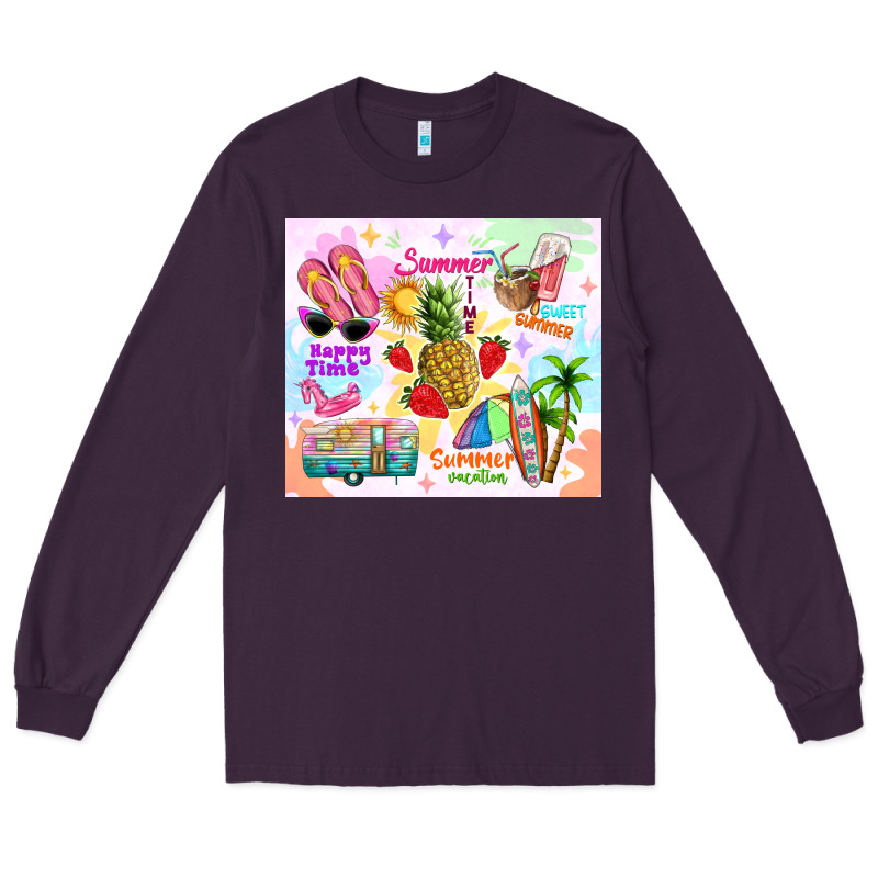 Summer Beach Long Sleeve Tee by TumblerDesignByShophia | Teevron
