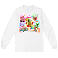 White summer beach Long Sleeve Tee - TumblerDesignByShophia