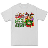 Dove Grey deer santa please bring me tea Premium Tee - MaliasSmallBusiness