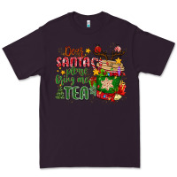 Plum deer santa please bring me tea Premium Tee - MaliasSmallBusiness