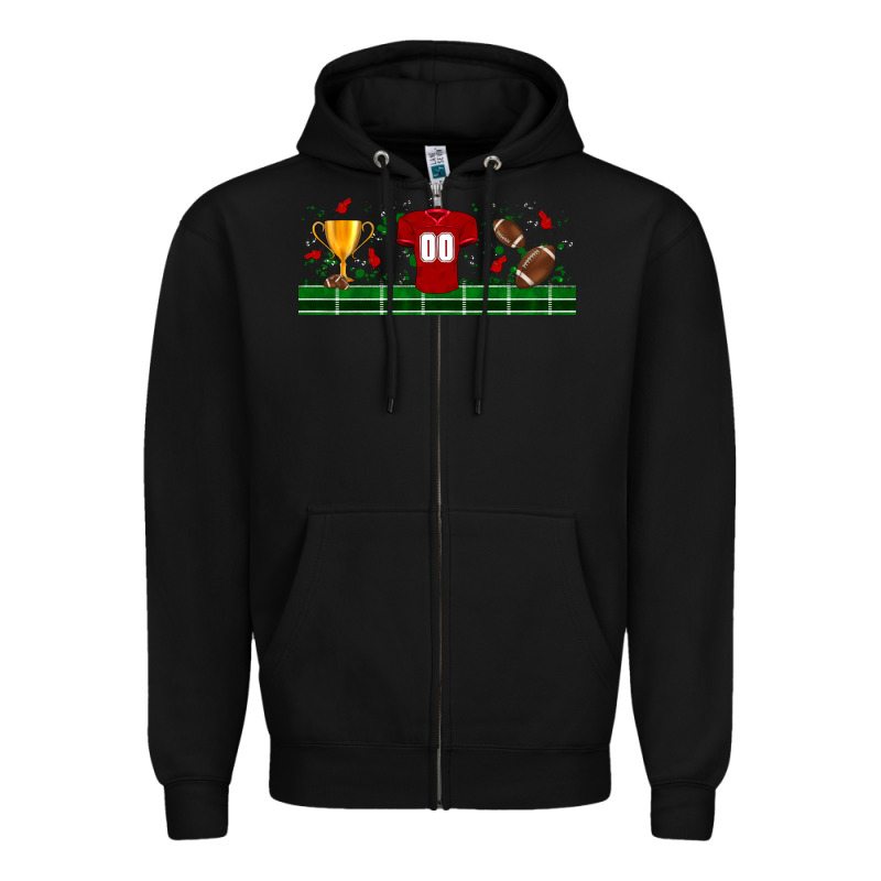 Trophy Cup American Football Uniform Libbey Glass Zipper Hoodie by BundleAndBundleShop | Teevron
