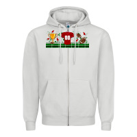 Dove Grey trophy cup american football uniform libbey glass Zipper Hoodie - BundleAndBundleShop
