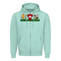 Seafoam trophy cup american football uniform libbey glass Zipper Hoodie - BundleAndBundleShop