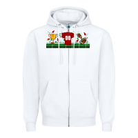 White trophy cup american football uniform libbey glass Zipper Hoodie - BundleAndBundleShop