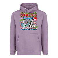 Lavender Santa's Favorite RN Registered Nurse Heavyweight Hoodie - CowhideDigitalArt