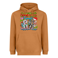 Meerkat Santa's Favorite RN Registered Nurse Heavyweight Hoodie - CowhideDigitalArt