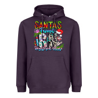 Plum Santa's Favorite RN Registered Nurse Heavyweight Hoodie - CowhideDigitalArt