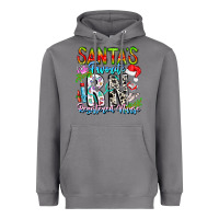 Storm Santa's Favorite RN Registered Nurse Heavyweight Hoodie - CowhideDigitalArt