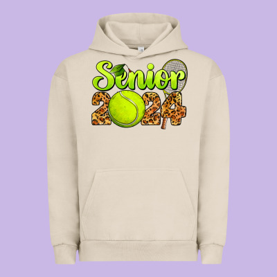 Tennis Senior 2024 Urban Hoodie Designed By Barkaloodesign