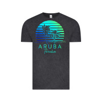 Vintage Black Vintage Aruba Beach Tropical Vibes Vacation Souvenir Gift Vintage Tee - longCreatives