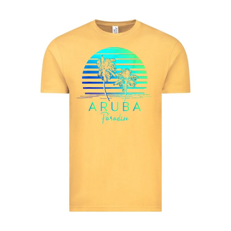 Vintage Aruba Beach Tropical Vibes Vacation Souvenir Gift Vintage Tee by longCreatives | Teevron