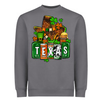 St. Patrick's Texas Map Heavyweight Sweatshirt | Teevron