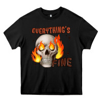 Black everythings fine Heavy Core Tee - JahusDesignShop