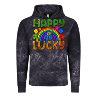 Cloud Black Happy go lucky LGBTQ+ Vintage Hoodie - NancyCooperArtShop