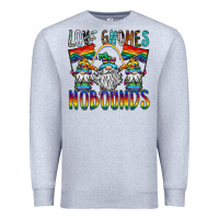 Heather Grey love gnomes nobounds Premium Sweatshirt - SublimationCraftShop