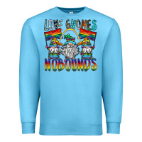 Ocean Blue love gnomes nobounds Premium Sweatshirt - SublimationCraftShop