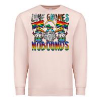 Pale Pink love gnomes nobounds Premium Sweatshirt - SublimationCraftShop