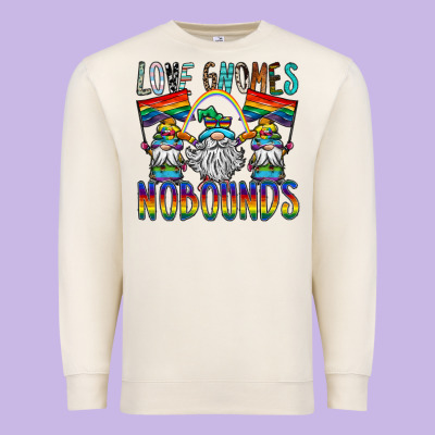 Love Gnomes Nobounds Premium Sweatshirt Designed By Sublimationcraftshop