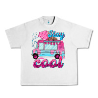 Lunar Rock Stay cool with ice cream van summer Urban Heavy Tee - NancyCooperArtShop