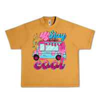 Peanut Butter Stay cool with ice cream van summer Urban Heavy Tee - NancyCooperArtShop