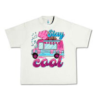 Pistachio Stay cool with ice cream van summer Urban Heavy Tee - NancyCooperArtShop