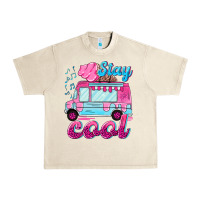 Sandshell Stay cool with ice cream van summer Urban Heavy Tee - NancyCooperArtShop