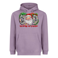 Lavender with god all things are possible santa Heavyweight Hoodie - CowhideDigitalArt
